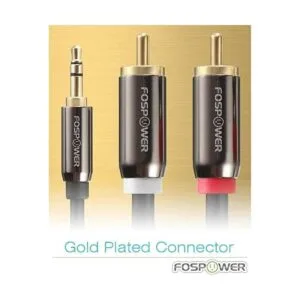 Cable de audio FosPower RCA de 0.138 in a RCA 6 pies_4
