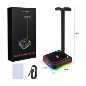 Soporte para auriculares con cargador inalámbrico TEEDOR_6