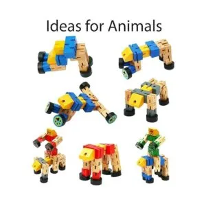 TOWO Robot de vehículo transformador de madera_3