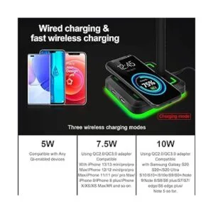 Soporte para auriculares con cargador inalámbrico TEEDOR_5