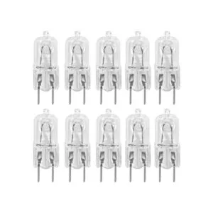 10 PackG8 50W 120V Halogen Light Bulbs JCD Type 110v 130v