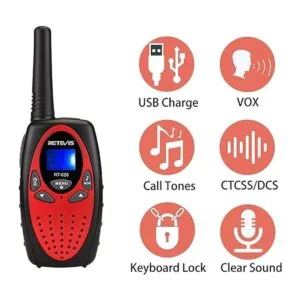 Retevis RT628 Walkie Talkies recargables con baterías de_2