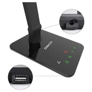 Saicoo Lámpara de escritorio LED con panel LED grande_4