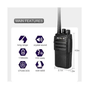 Retevis RT21 Walkie Talkies para adultos de largo alcance_5