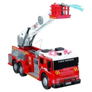 Dickie Toys Vehículo de bomberos ligero y sonido de 24_2