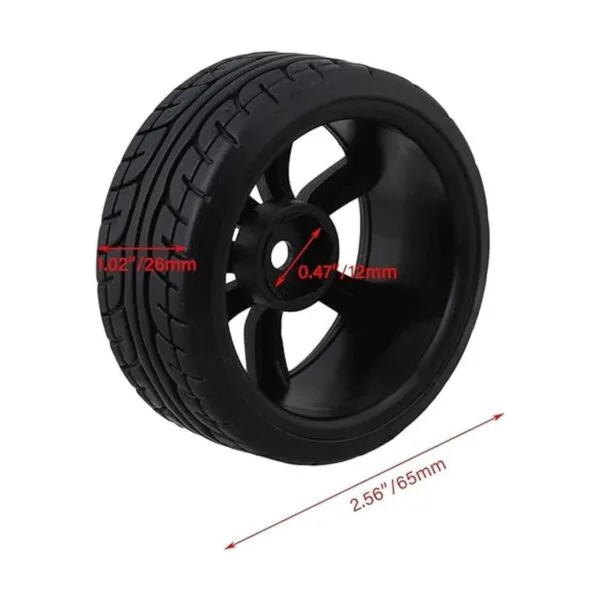 BQLZR 4PCS RC1 10 Coche deportivo plano con neumáticos de_4