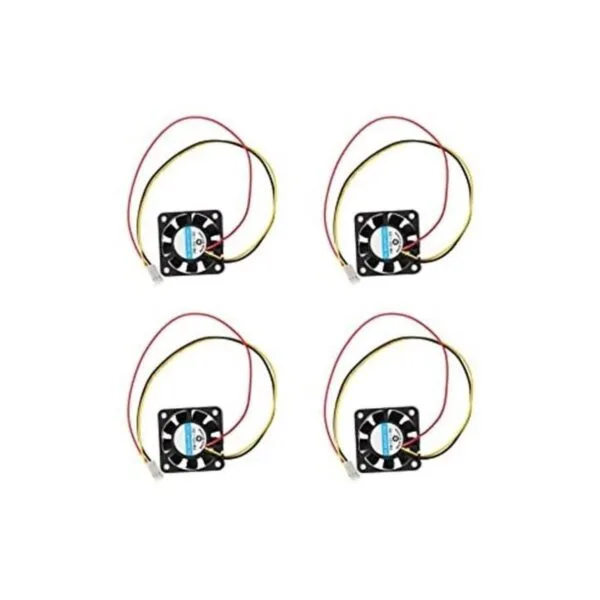 HiLetgo 4 ventiladores DC de 12 V 4010 de 3 pines mini_1
