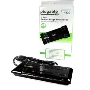 Plugable Regleta protectora contra sobretensiones con USB_5
