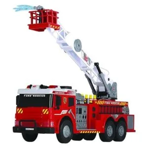 Dickie Toys Vehículo de bomberos ligero y sonido de 24_3