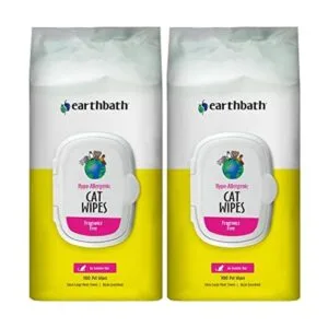 Toallitas naturales para gatos 100 unidades de Earthbath_1