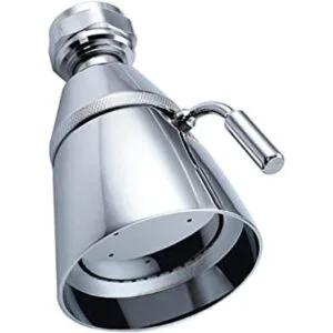 Cabezal de ducha de alto flujo ángulo simple latón sólido