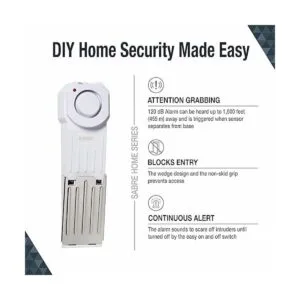 Alarma de seguridad SABRE cuña para puerta con sirena de_2