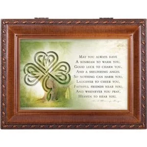 Cottage Garden Caja de música irlandesa con texto en