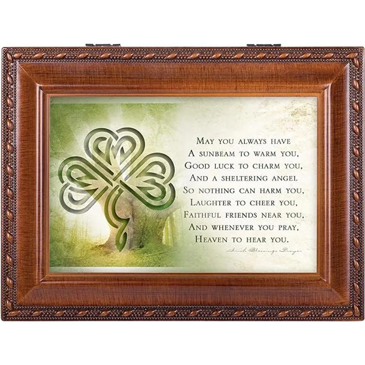 Cottage Garden Caja de música irlandesa con texto en