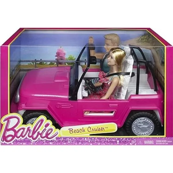 Auto turismo de playa de Barbie con Ken_6