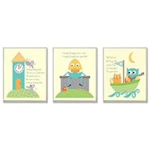 The Kids Room by Stupell Classic Nursery Rhyme 3 piezas._1