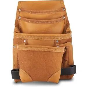 AWP Bolsa clásica de cuero de 10 bolsillos para