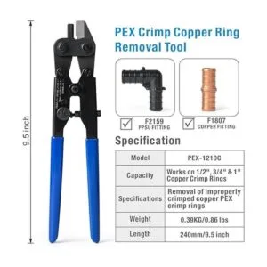 IWISS PEX1210C herramienta removedora de tapas de cobre_2