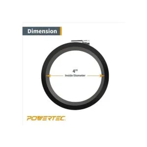 POWERTEC 70149 Puño flexible de control de polvo con