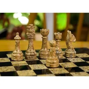 Radicaln Juego de mesa de ajedrez de mármol completo hecho_5