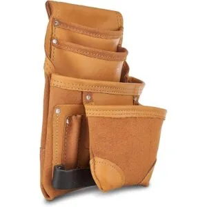 AWP Bolsa clásica de cuero de 10 bolsillos para