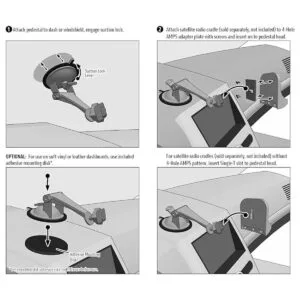 Arkon parabrisas salpicadero succión pegajosa soporte de_2