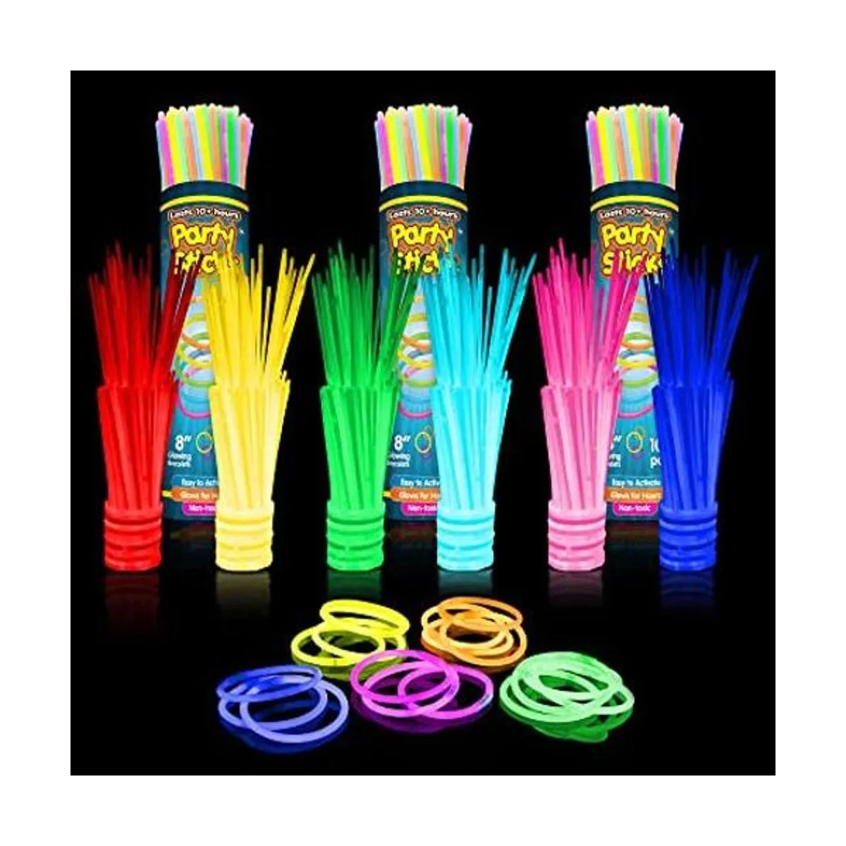 Brillantes palitos bolsa de 300 unidades 8 pulgadas_1