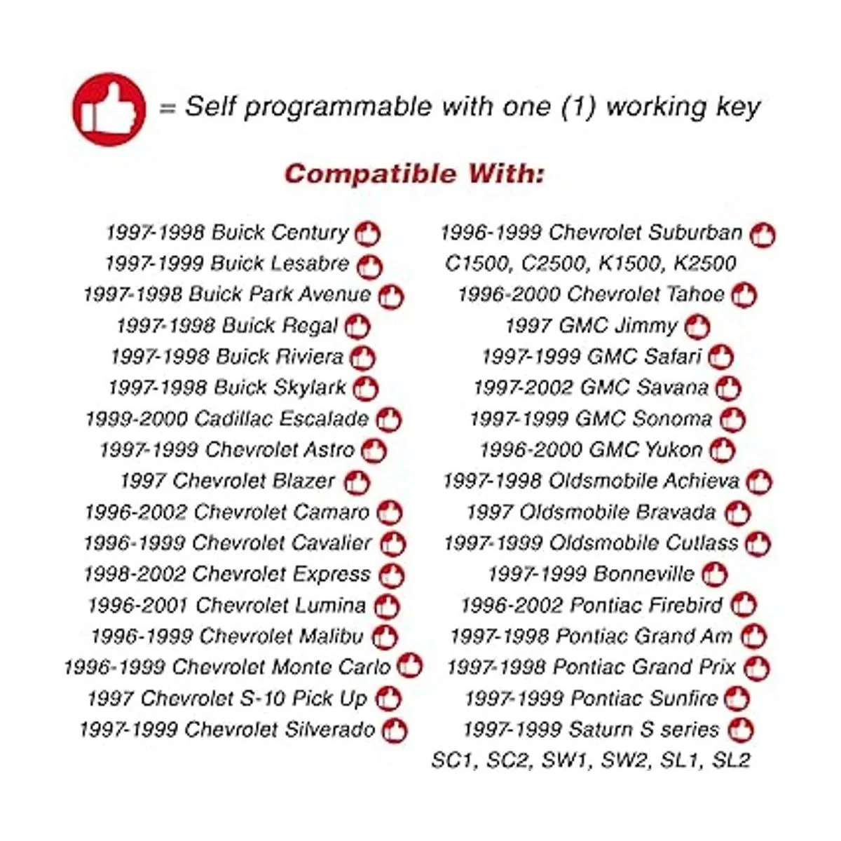 KeylessOption Llave de coche con control remoto para Chevy_4