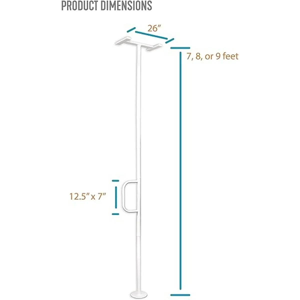 Able Life Barra de agarre universal de piso a techo_2