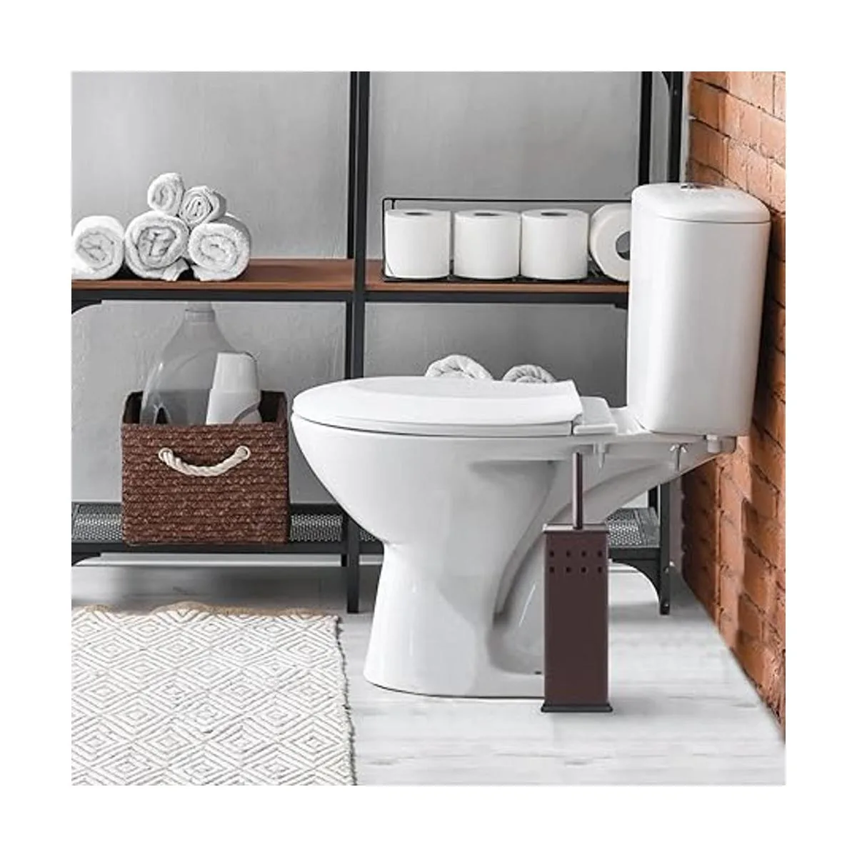 Escobilla de inodoro y soporte cepillo para inodoro para_5