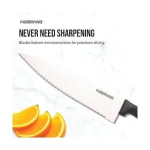 Farberware Never Needs Juego de bloques de cuchillos de_3