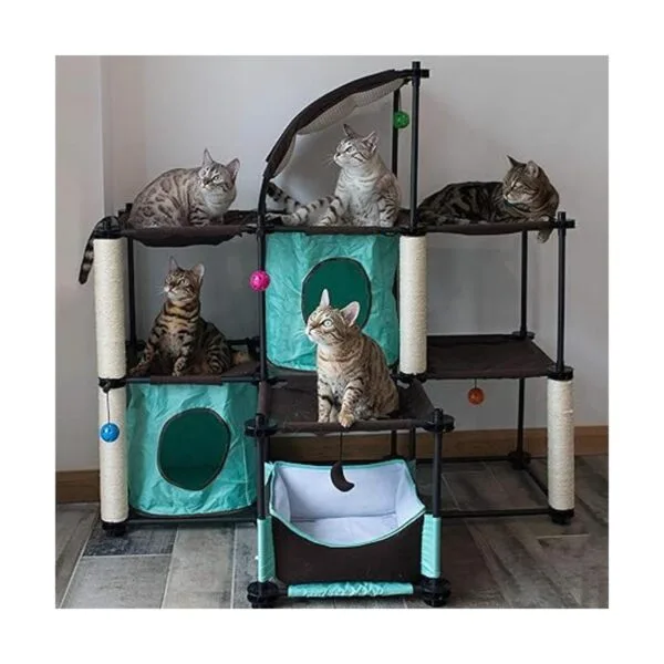 Kitty City Claw Indoor and Outdoor Mega Kit Cat Furniture_4