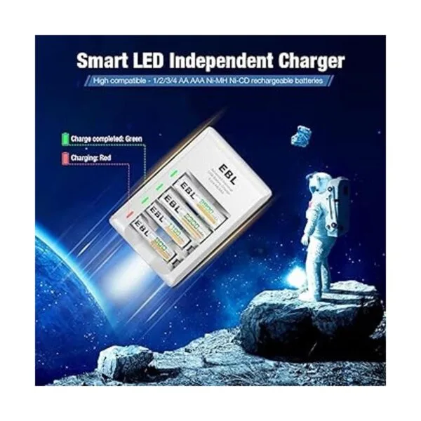 EBL Paquete de 8 pilas AAA de 1100 mAh batería_4