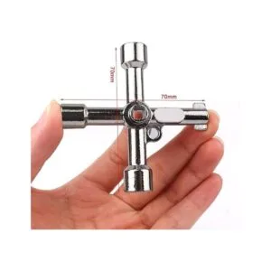 ATOPLEE Llave multifuncional de 4 vías triángulo cruzado