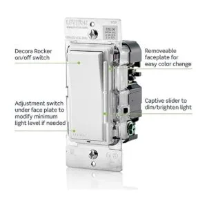 Atenuador de luz universal Leviton Decora