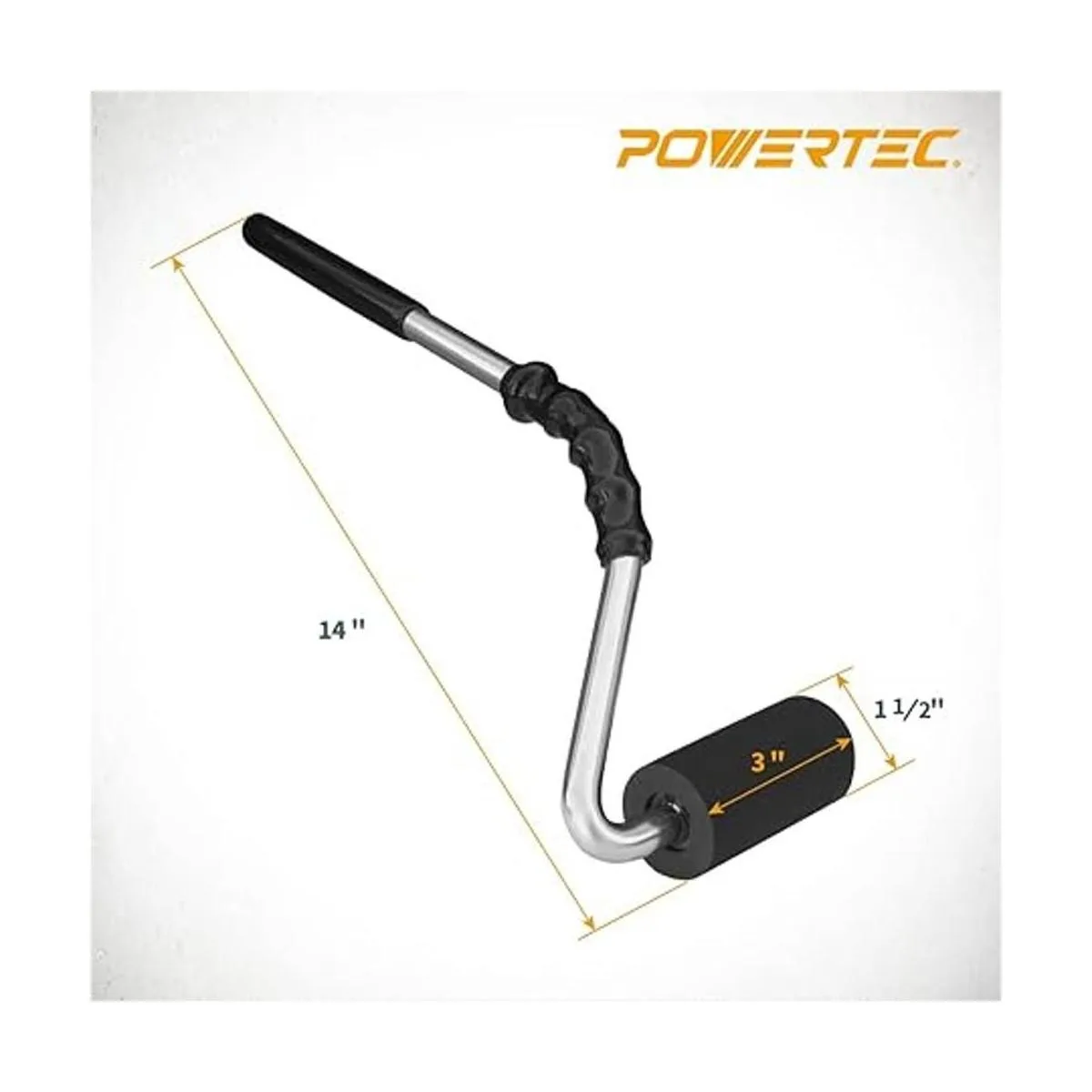POWERTEC 71011 Rodillo en J con mango curvado con rodillo_2