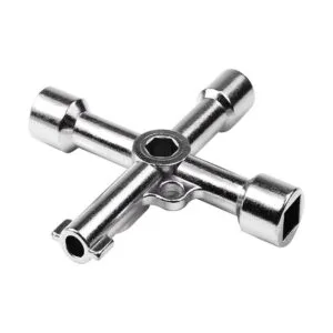 ATOPLEE Llave multifuncional de 4 vías triángulo cruzado