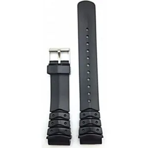 Correa de reloj negra de 0.787 in cómoda y duradera_1