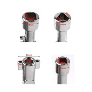 ATOPLEE Llave multifuncional de 4 vías triángulo cruzado