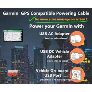 EDO Tech 5 Ft Mini USB Charger Power Cord for Nuvi 57lm_2