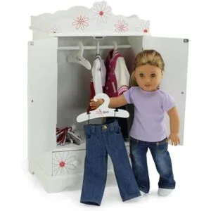 Armario grande de 18 pulgadas se adapta a las muñecas