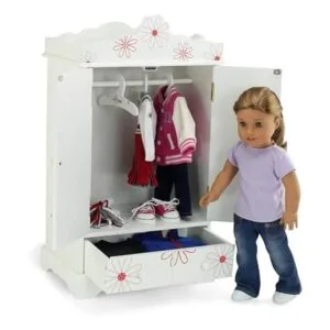 Armario grande de 18 pulgadas se adapta a las muñecas