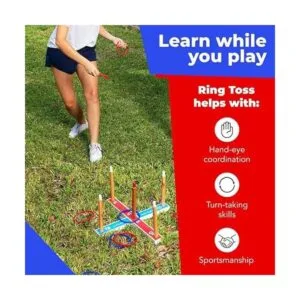 Juego de lanzamiento de anillas Elite para niños para_4