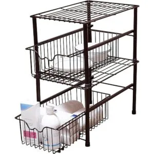 Cesto deslizante con cajón Decobros apilable para el_3