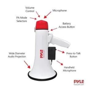 Pyle Megáfono Bluetooth Bullhorn PA Altavoz megáfono para_4