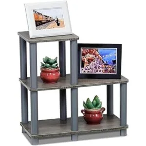 Furinno TurnNTube Estante decorativo roble francésgris_4