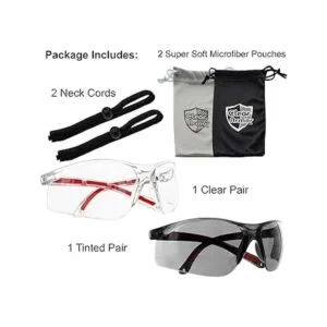 Gafas de seguridad deportiva de tiro para mujeres