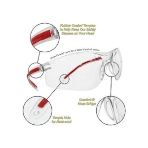 Gafas de seguridad deportiva de tiro para mujeres