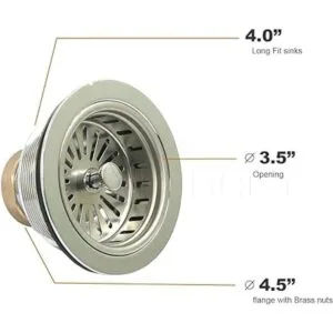 HIGHCRAFT 9735 Everflow 7513 Fregadero de cocina de acero_5