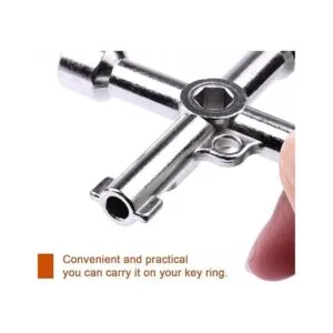 ATOPLEE Llave multifuncional de 4 vías triángulo cruzado